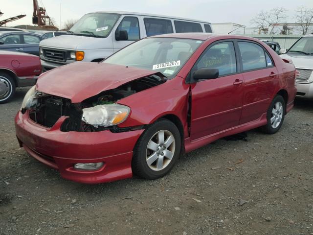 1NXBR32E17Z929752 - 2007 TOYOTA COROLLA CE RED photo 2