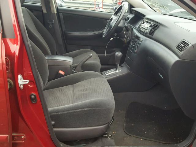 1NXBR32E17Z929752 - 2007 TOYOTA COROLLA CE RED photo 5