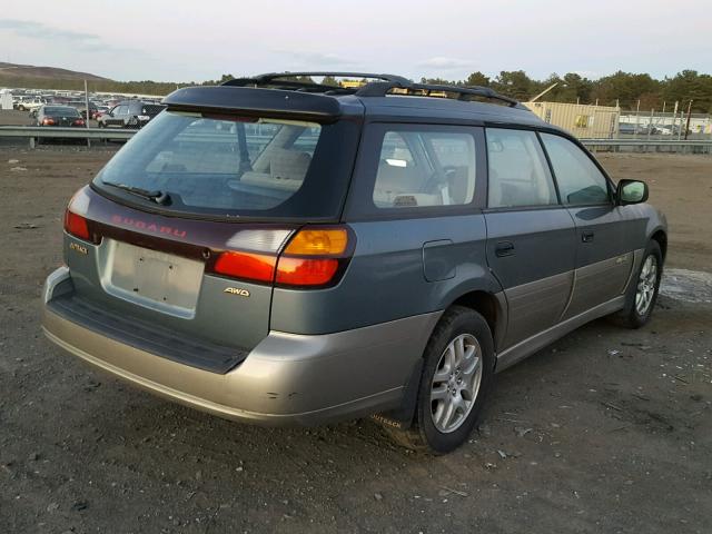 4S3BH675817649687 - 2001 SUBARU LEGACY OUT GREEN photo 4