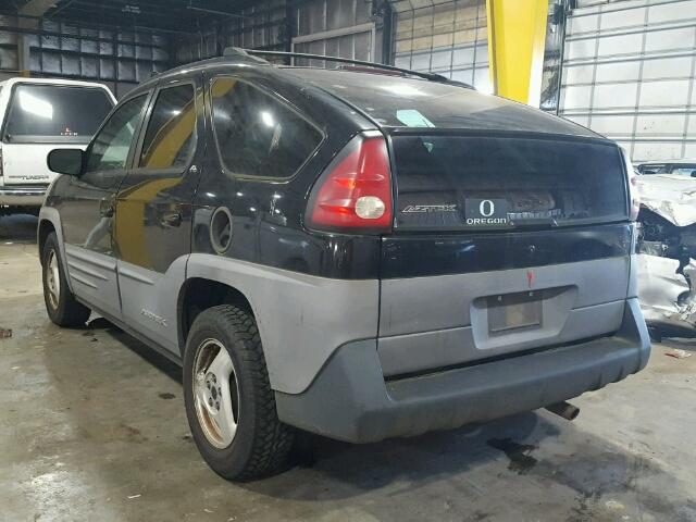 3G7DA03E61S516488 - 2001 PONTIAC AZTEK BLACK photo 3