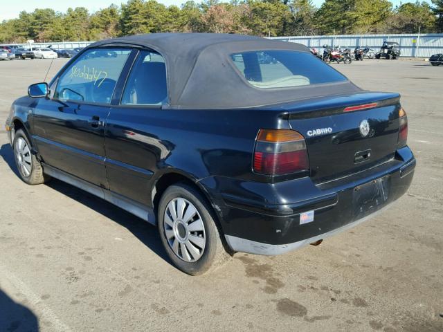 3VWCC21V8YM804367 - 2000 VOLKSWAGEN CABRIO GL BLACK photo 3