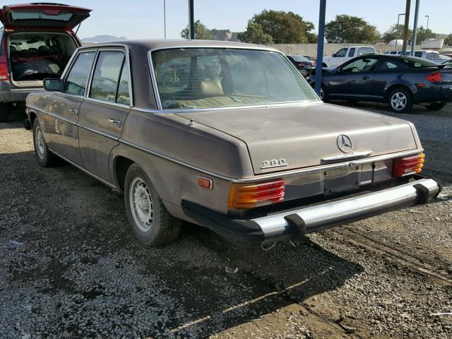 11406012120955 - 1976 MERCEDES-BENZ 280/280CE BROWN photo 3