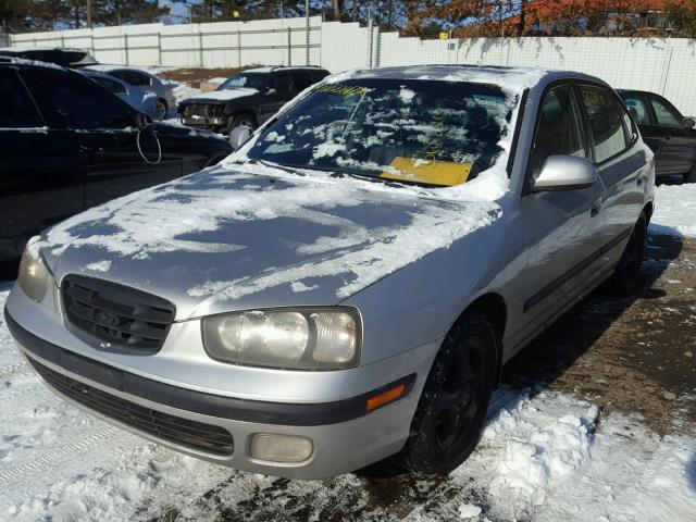 KMHDN55D91U030700 - 2001 HYUNDAI ELANTRA GL SILVER photo 2