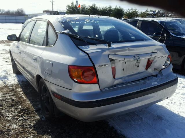 KMHDN55D91U030700 - 2001 HYUNDAI ELANTRA GL SILVER photo 3