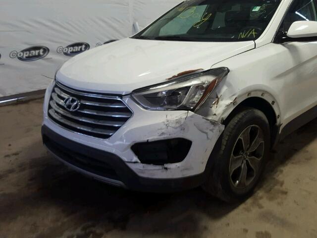 KM8SM4HF8FU095529 - 2015 HYUNDAI SANTA FE G WHITE photo 9