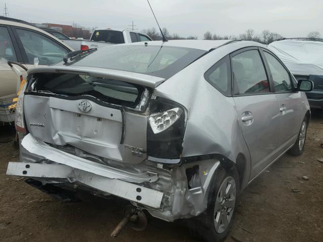 JTDKB20U193518096 - 2009 TOYOTA PRIUS SILVER photo 4