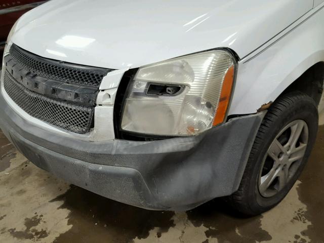 2CNDL13F856076171 - 2005 CHEVROLET EQUINOX LS WHITE photo 9