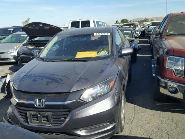 3CZRU5H32GM716293 - 2016 HONDA HR-V LX GRAY photo 2