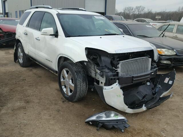 1GKEV33738J248092 - 2008 GMC ACADIA SLT WHITE photo 1