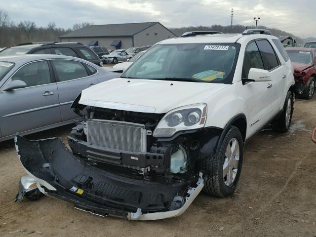 1GKEV33738J248092 - 2008 GMC ACADIA SLT WHITE photo 2