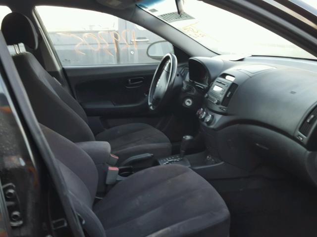 KMHDU46D98U297633 - 2008 HYUNDAI ELANTRA GL BLACK photo 5