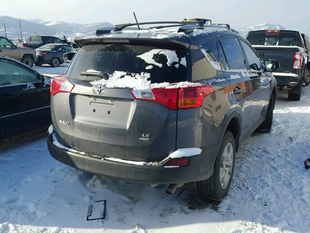 JTMBFREV7FJ033452 - 2015 TOYOTA RAV4 LE SILVER photo 4