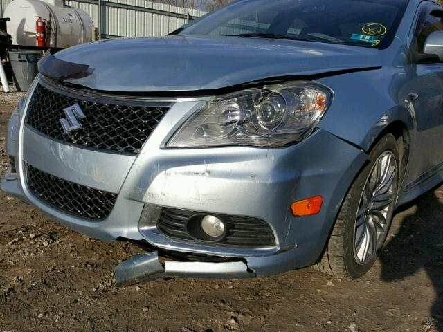 JS2RF9A80C6100976 - 2012 SUZUKI KIZASHI SP BLUE photo 9