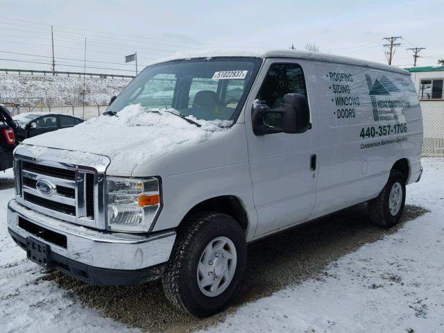 1FTNE24L88DA06821 - 2008 FORD ECONOLINE WHITE photo 2