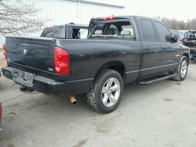 1D7HA18228S503062 - 2008 DODGE RAM 1500 S BLACK photo 4