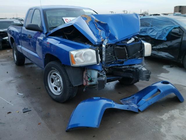 1D7HE42K67S160124 - 2007 DODGE DAKOTA SLT BLUE photo 1