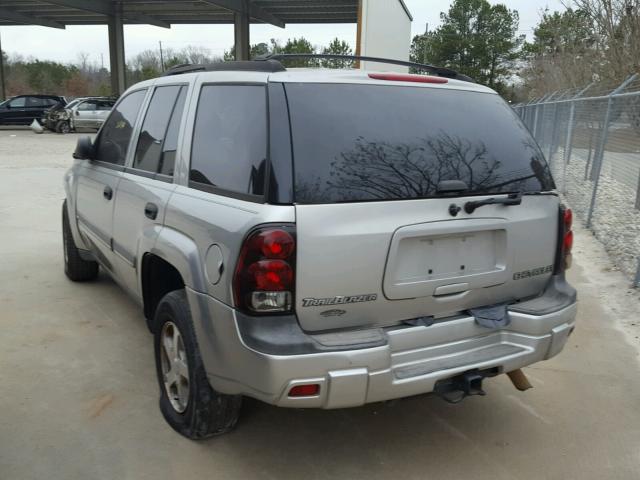 1GNDS13S542135216 - 2004 CHEVROLET TRAILBLAZE SILVER photo 3