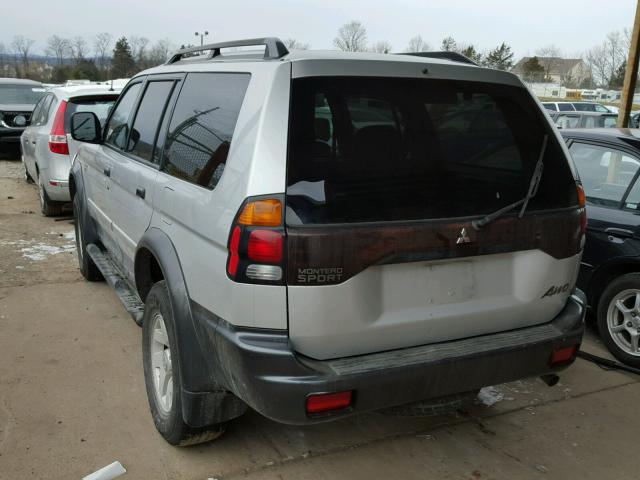 JA4MT31R63J005249 - 2003 MITSUBISHI MONTERO SP SILVER photo 3