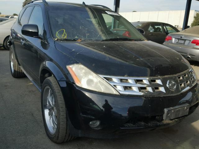 JN8AZ08T43W113559 - 2003 NISSAN MURANO SL BLACK photo 1