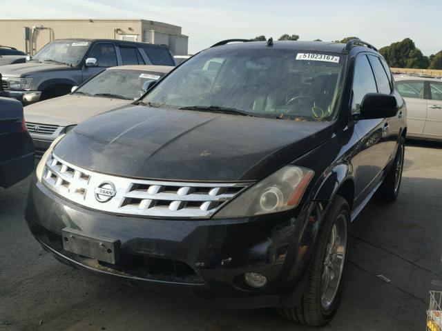 JN8AZ08T43W113559 - 2003 NISSAN MURANO SL BLACK photo 2