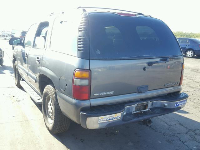 1GNEK13T11R122284 - 2001 CHEVROLET TAHOE K150 CHARCOAL photo 3