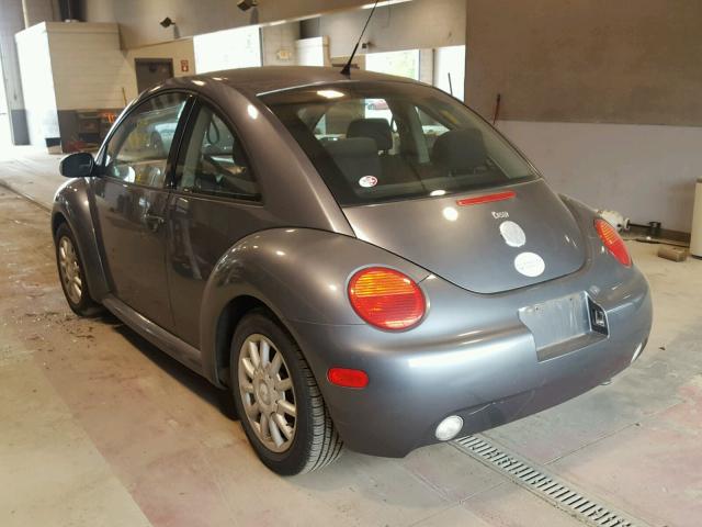 3VWCK31C95M408886 - 2005 VOLKSWAGEN NEW BEETLE GRAY photo 3