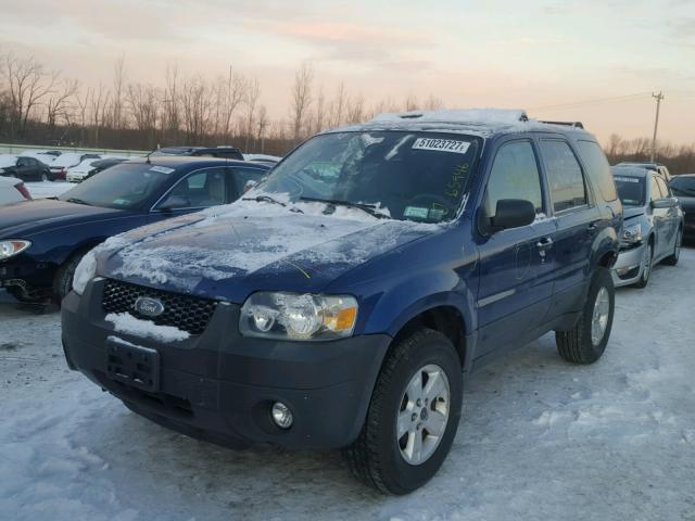 1FMYU93147KA42990 - 2007 FORD ESCAPE XLT BLUE photo 2