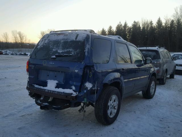 1FMYU93147KA42990 - 2007 FORD ESCAPE XLT BLUE photo 4