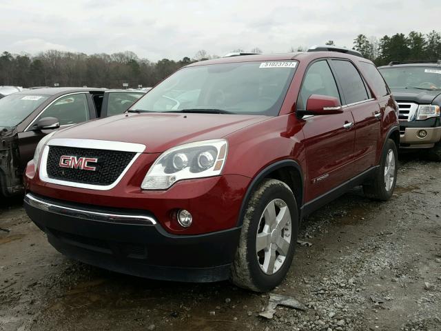 1GKER23748J272190 - 2008 GMC ACADIA SLT RED photo 2