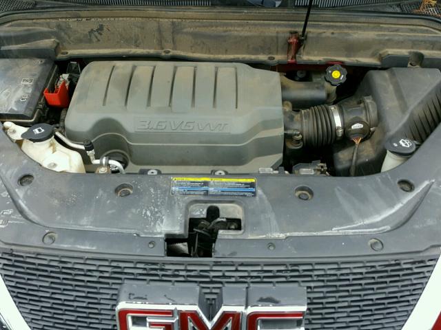 1GKER23748J272190 - 2008 GMC ACADIA SLT წითელი ფოტო 7