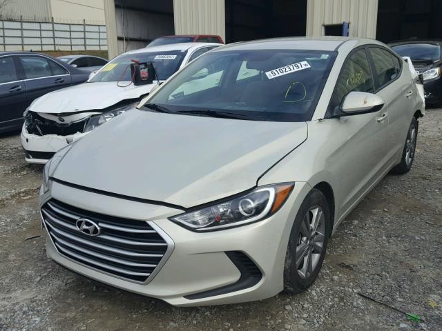 KMHD84LF7HU171278 - 2017 HYUNDAI ELANTRA SE TAN photo 2