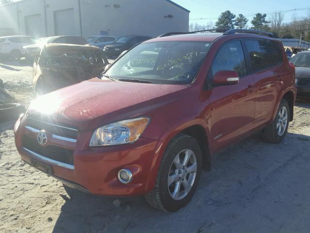 JTMDF4DV7AD038767 - 2010 TOYOTA RAV4 LIMIT RED photo 2
