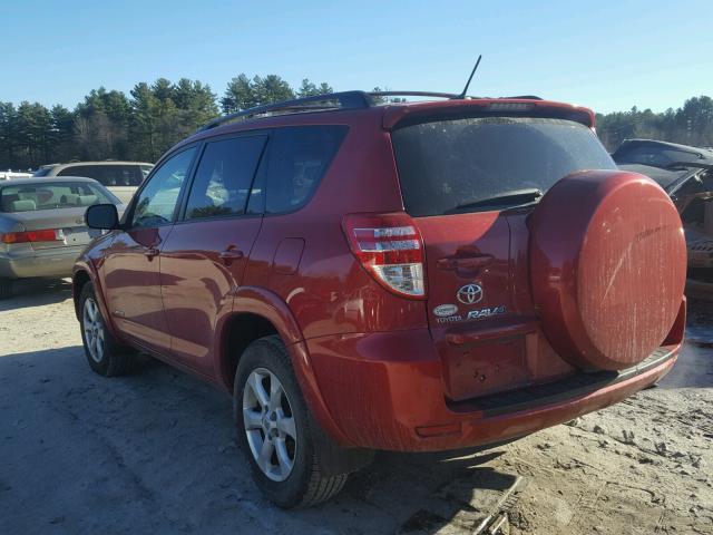 JTMDF4DV7AD038767 - 2010 TOYOTA RAV4 LIMIT RED photo 3