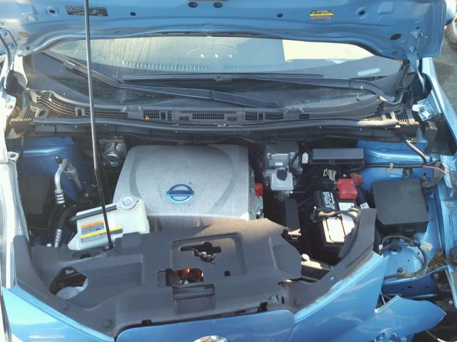 1N4AZ0CP5EC339898 - 2014 NISSAN LEAF S BLUE photo 7