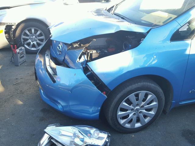 1N4AZ0CP5EC339898 - 2014 NISSAN LEAF S BLUE photo 9