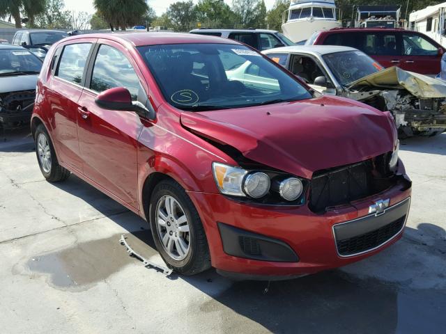 1G1JC6SH5C4112672 - 2012 CHEVROLET SONIC LT RED photo 1