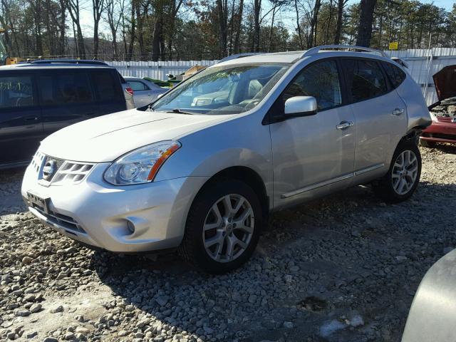 JN8AS5MV8BW673608 - 2011 NISSAN ROGUE S SILVER photo 2