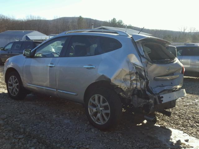 JN8AS5MV8BW673608 - 2011 NISSAN ROGUE S SILVER photo 3