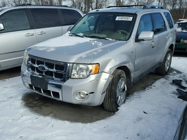 1FMCU94178KC97384 - 2008 FORD ESCAPE LIM SILVER photo 2