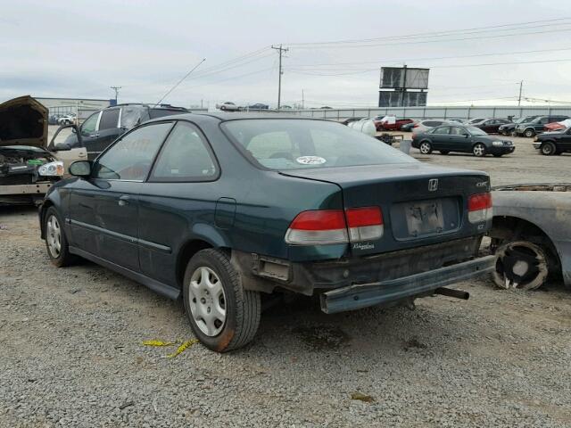 1HGEJ8146YL108833 - 2000 HONDA CIVIC EX GREEN photo 3