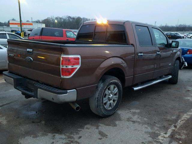 1FTFW1CT1CFC16431 - 2012 FORD F150 SUPER BROWN photo 4