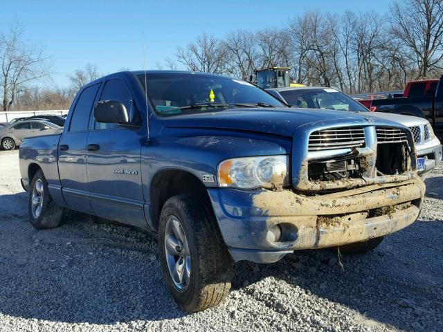 1D7HU18D15S217594 - 2005 DODGE RAM 1500 S BLUE photo 1