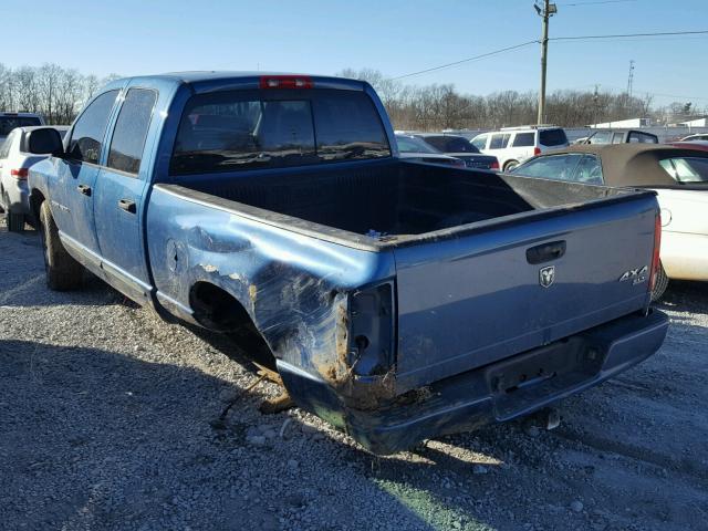 1D7HU18D15S217594 - 2005 DODGE RAM 1500 S BLUE photo 3