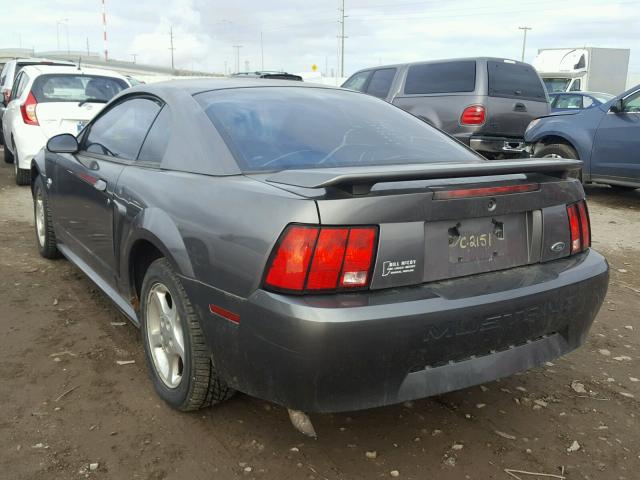 1FAFP40684F153364 - 2004 FORD MUSTANG GRAY photo 3