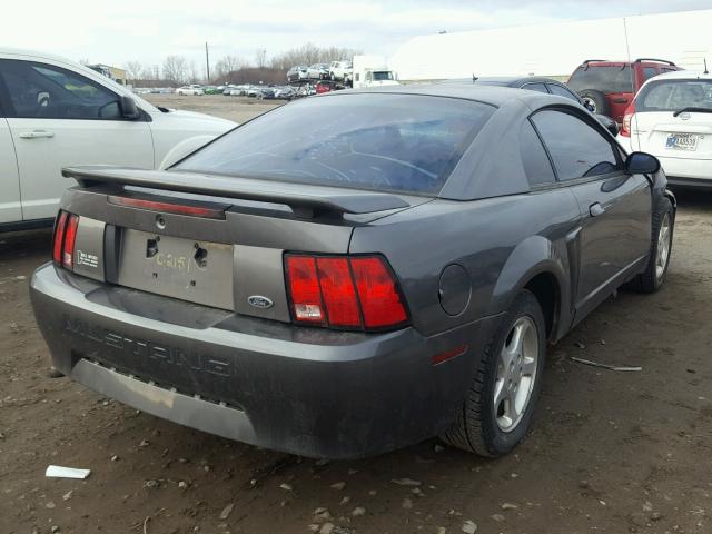 1FAFP40684F153364 - 2004 FORD MUSTANG GRAY photo 4