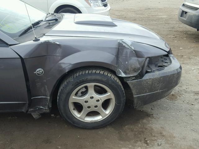 1FAFP40684F153364 - 2004 FORD MUSTANG GRAY photo 9