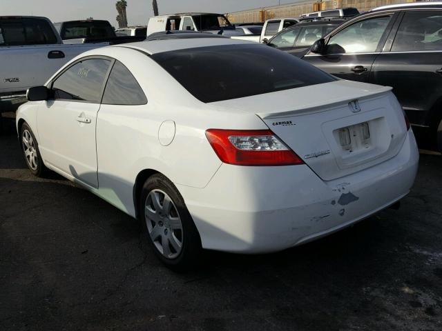 2HGFG12647H574931 - 2007 HONDA CIVIC LX WHITE photo 3