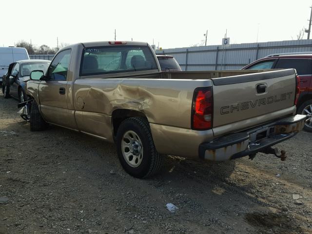 1GCEC14X27Z153012 - 2007 CHEVROLET SILVERADO GOLD photo 3