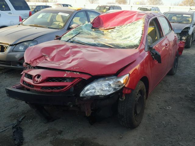 5YFBU4EE3CP035649 - 2012 TOYOTA COROLLA BA RED photo 2