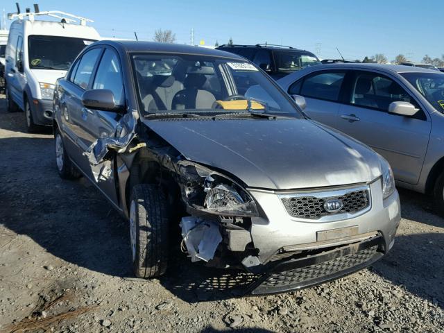 KNADH4A3XA6675697 - 2010 KIA RIO LX GRAY photo 1